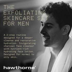 Hawthorne everyday lotion pump detail showing fast-absorbing finish