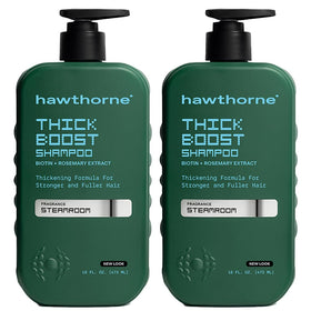 Hawthorne front packaging showing two 16 fl oz bottles and eucalyptus-mint scent benefit