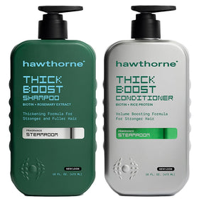 Hawthorne front packaging showing duo and bold branding for grooming confidence
