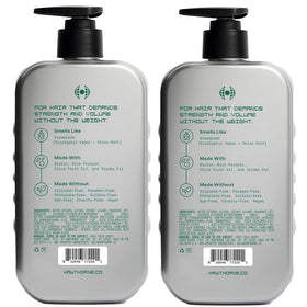 Hawthorne bottles styled on bathroom shelf conveying clean grooming routine