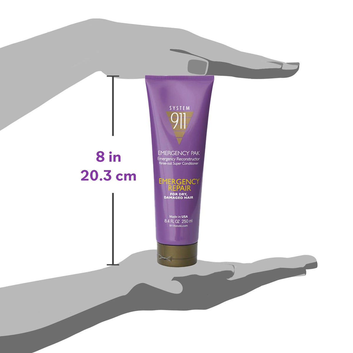 Hayashi on bathroom shelf in lifestyle scene conveying salon-quality results at home
