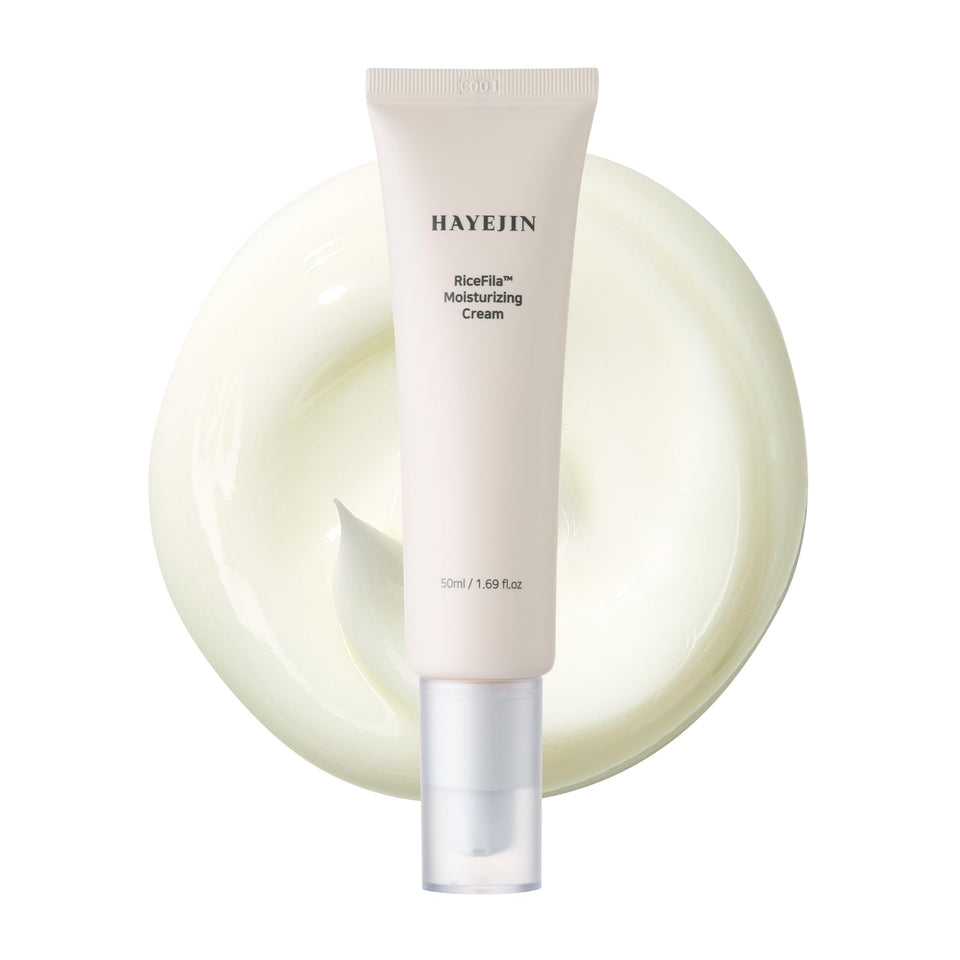 HAYEJIN front jar shot showing clean minimalist packaging and product benefit