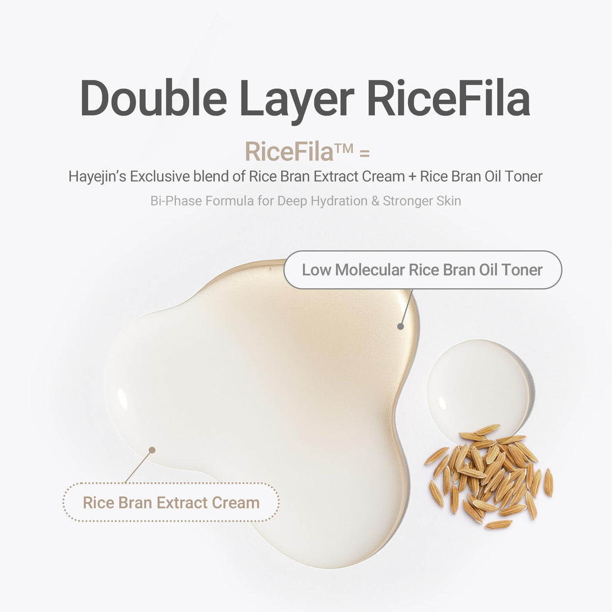 HAYEJIN label detail highlighting peptides, hyaluronic acids, and clean status