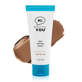 HBY front packaging showing product tube and branding for instant bronzing benefit