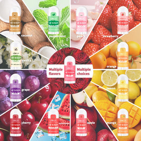 HCKLM close-up of assorted flavored tubes highlighting 13 flavor variety and choice