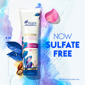 Head & Shoulders argan oil and rose essence flatlay illustrating nourishing ingredients