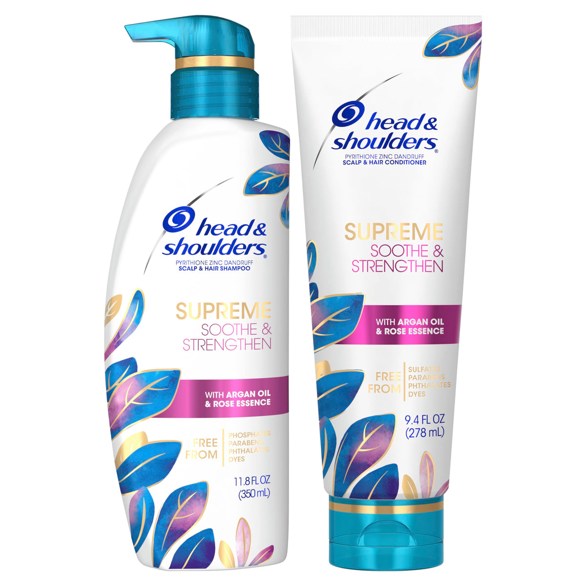 Head & Shoulders set on bathroom shelf lifestyle shot showing everyday use convenience