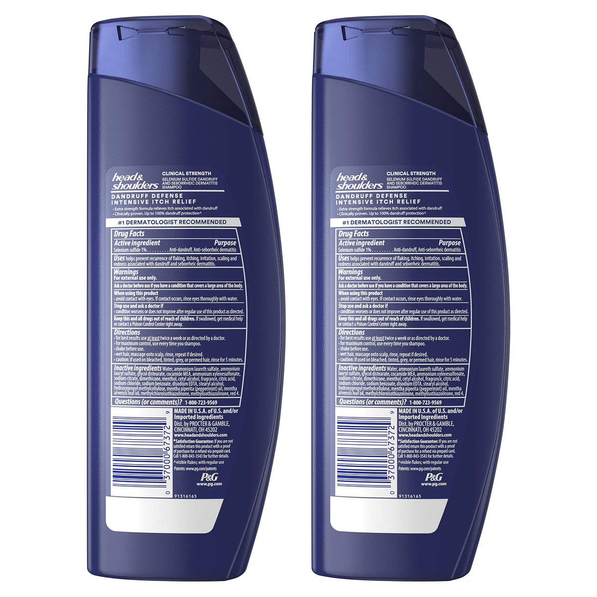 Head & Shoulders before and after scalp visual showing flake reduction benefit