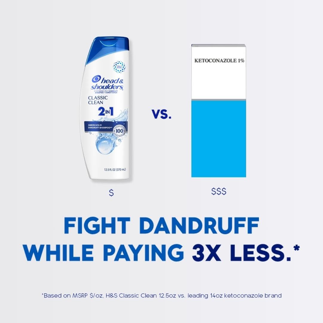 Head & Shoulders back label close-up showing active ingredient and benefits