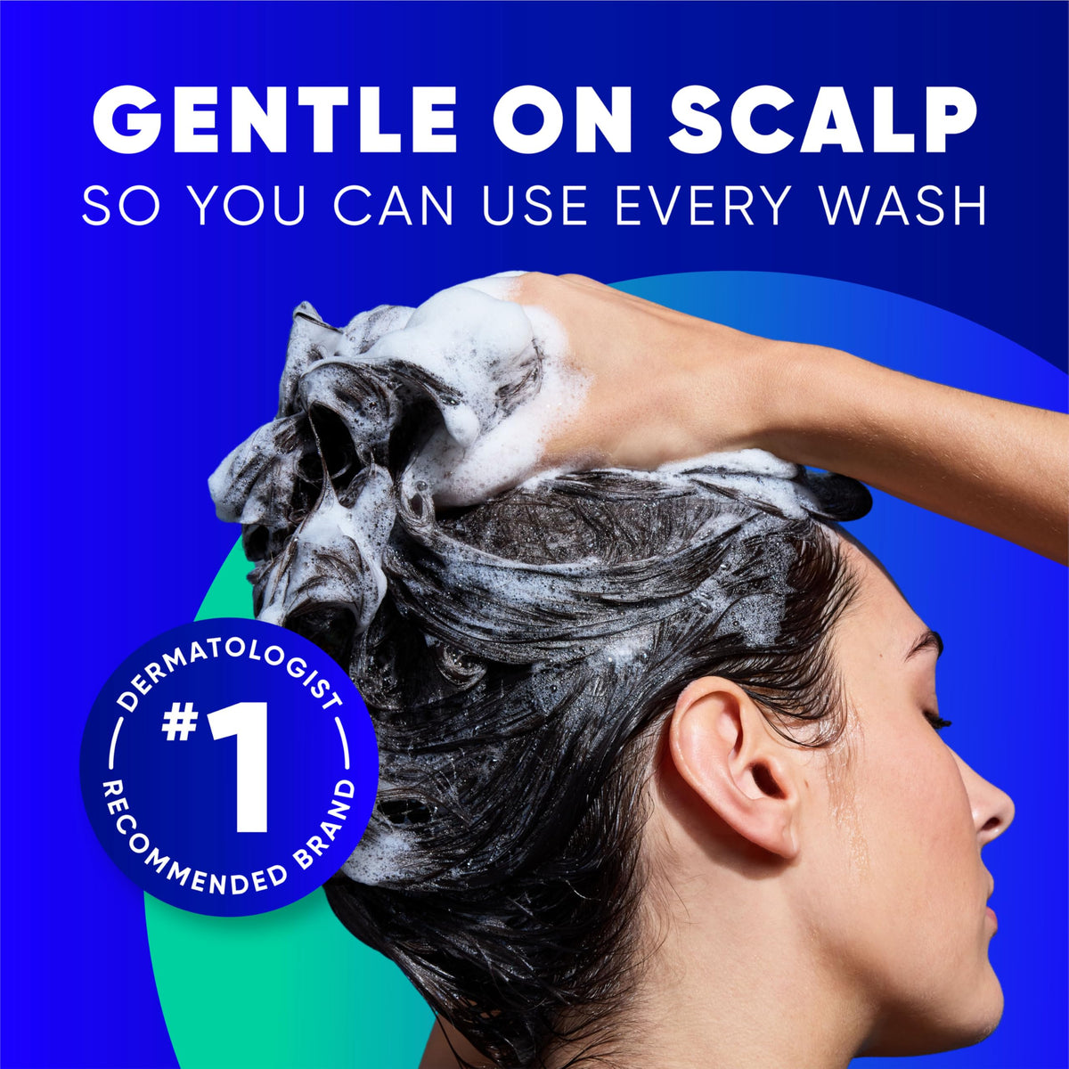 Head & Shoulders bottle on bathroom shelf suggesting everyday routine convenience