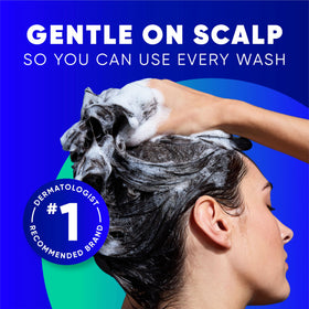 Head & Shoulders bottle on bathroom shelf suggesting everyday routine convenience