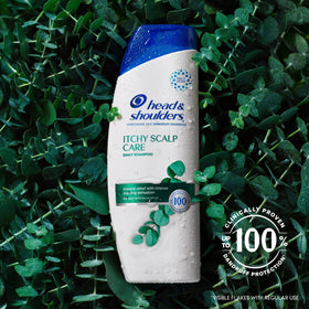 head & shoulders close-up foam texture demonstrating gentle cleansing and lather