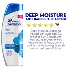 Head & Shoulders bottle on shower shelf in lifestyle setting for daily routine fit