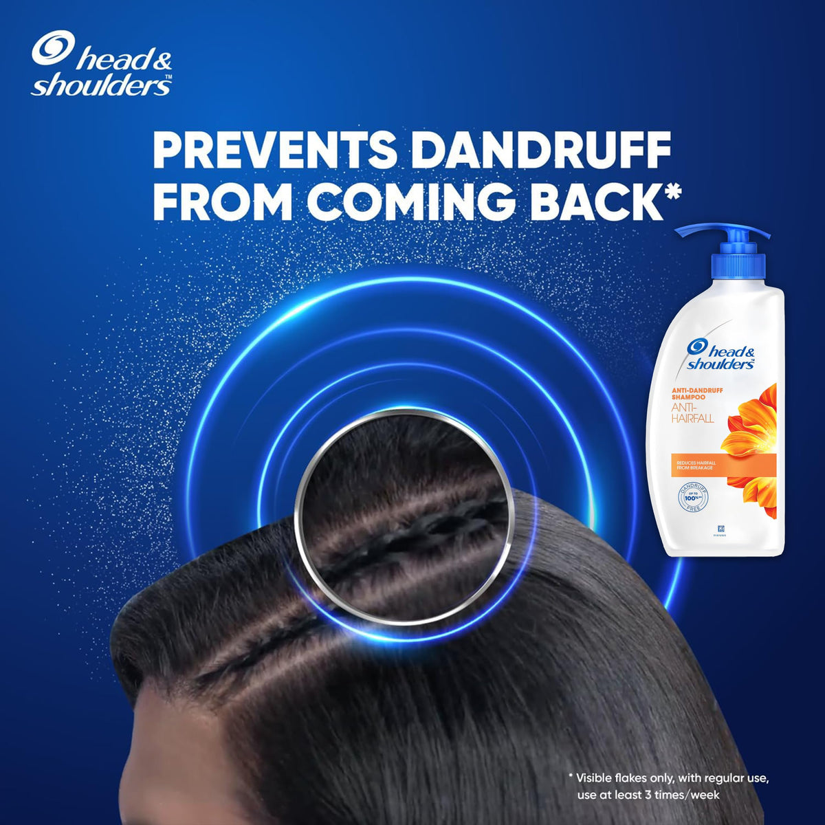 Head & Shoulders two 22 oz bottles side-by-side indicating long-lasting supply