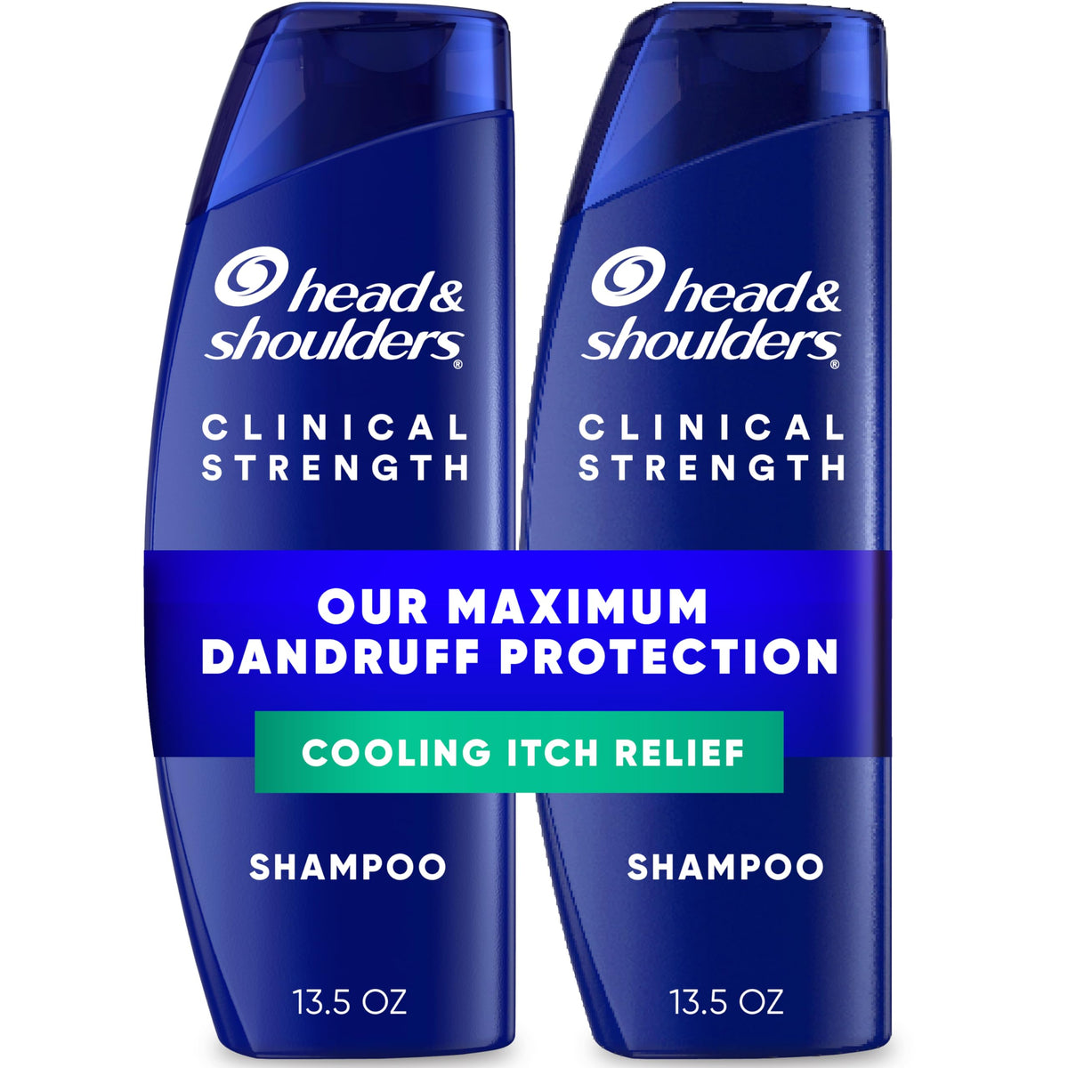 Head & Shoulders front packaging twin pack showing product supply benefit