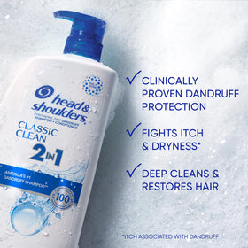 Head & Shoulders bottle pump dispensing thick clear texture for easy use