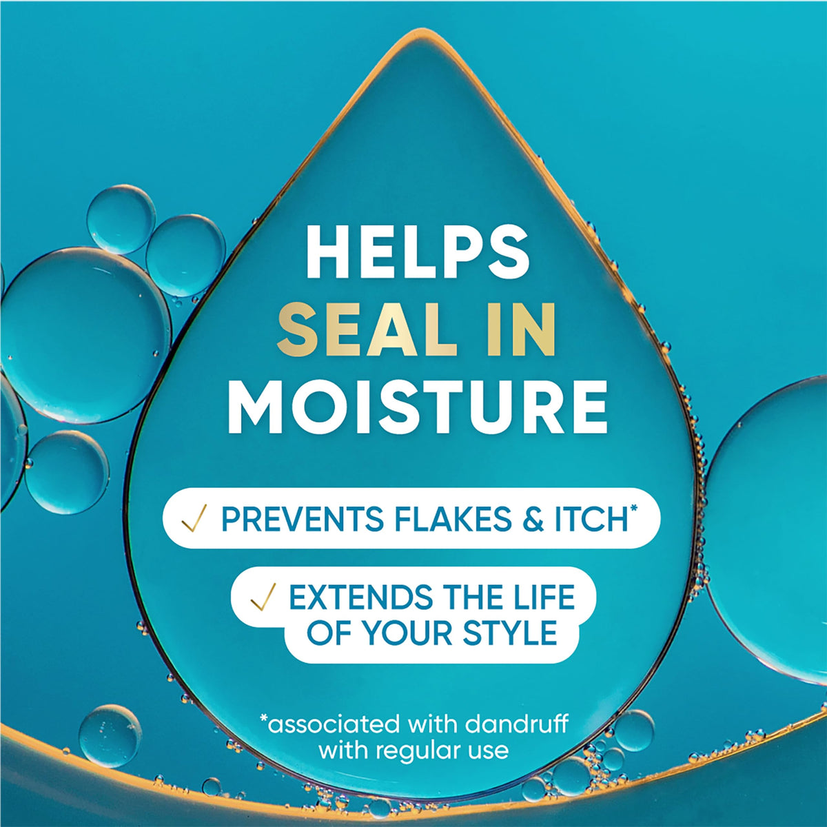 Head & Shoulders being applied to scalp demonstrating targeted relief and itch control