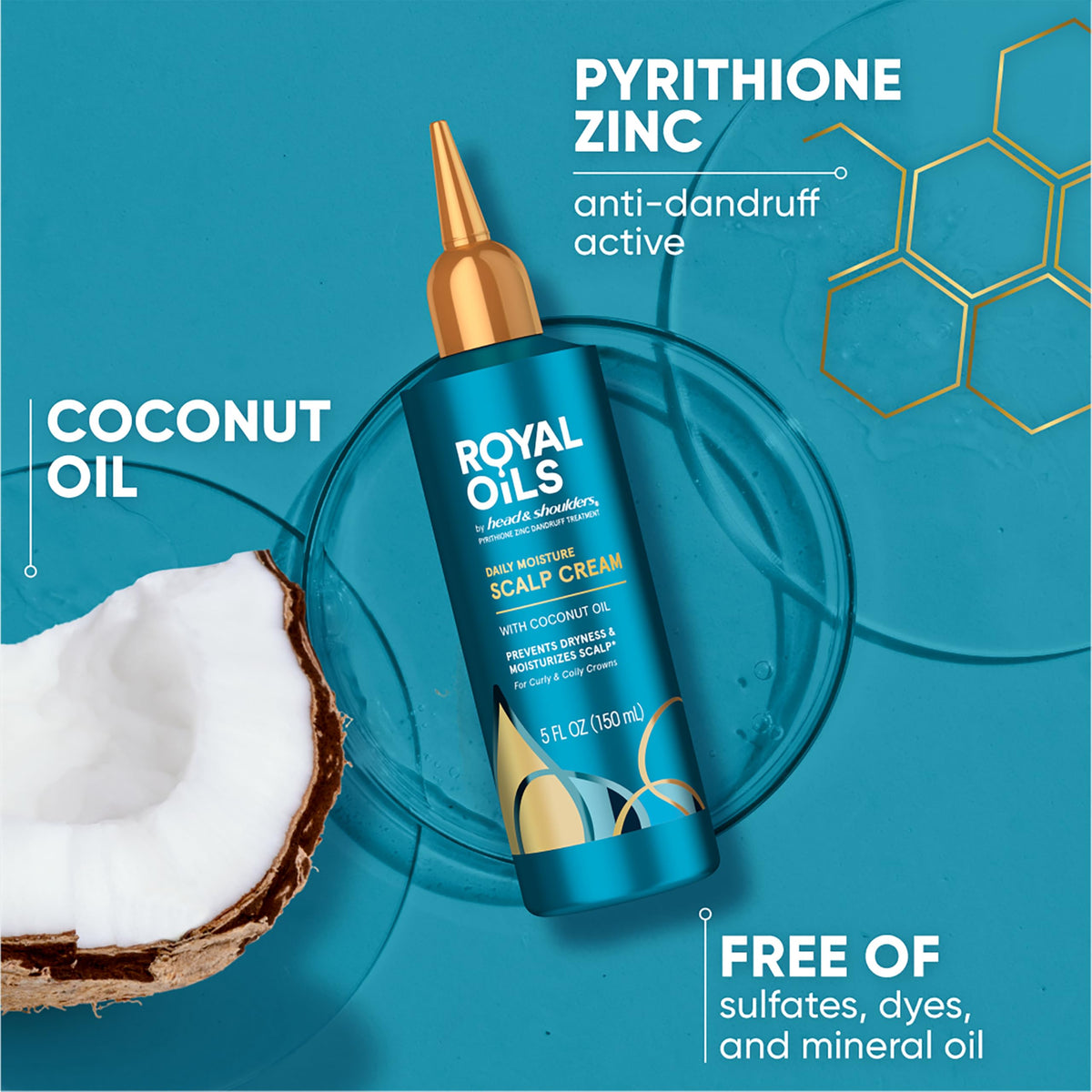 Head & Shoulders used on natural hair showcasing scalp care while preserving curls