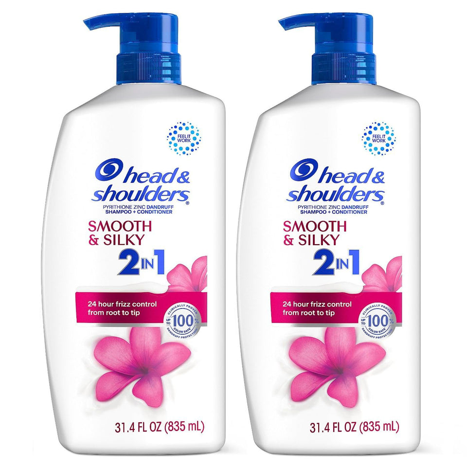 Head & Shoulders front packaging showing twin pack and benefits