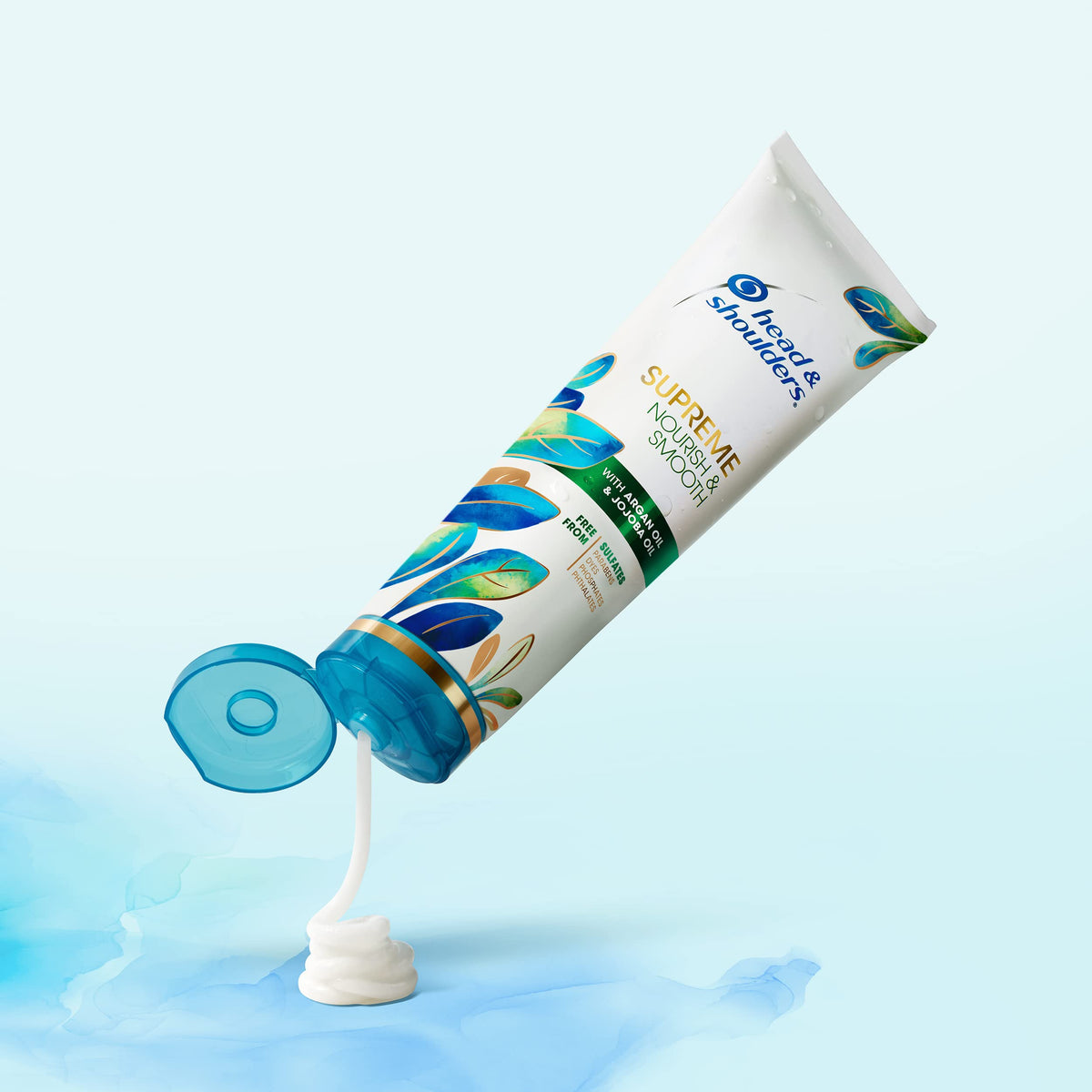Head & Shoulders conditioner in bathroom routine showing everyday use benefit