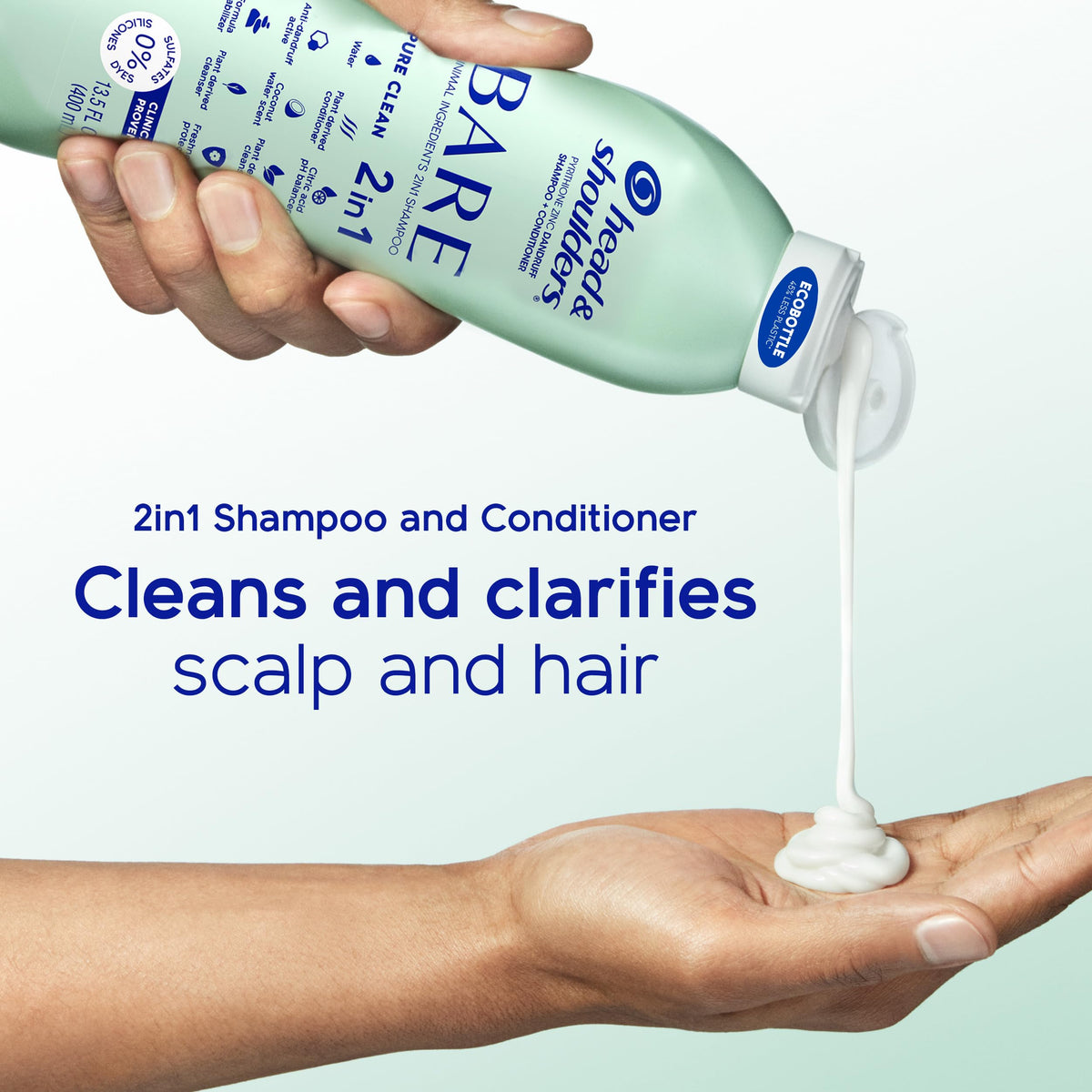 Head & Shoulders bottles on shower shelf in lifestyle setting showing everyday routine integration