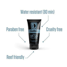 HeadBlade HeadLube being applied to scalp showing non-greasy coverage