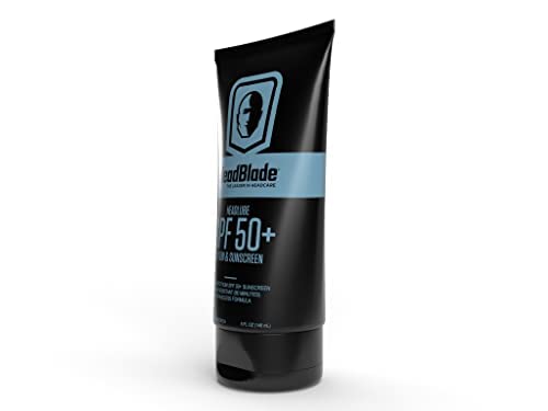 HeadBlade HeadLube ingredient label highlighting broad-spectrum protection