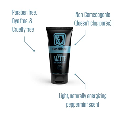 HeadBlade being applied to scalp demonstrating soothing, matte finish benefit