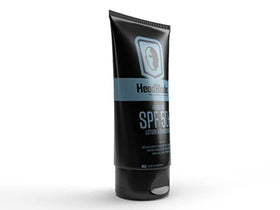 HeadBlade HeadLube lotion texture close-up demonstrating quick absorption