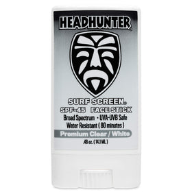 Headhunter face stick front packaging showing compact travel size and SPF45