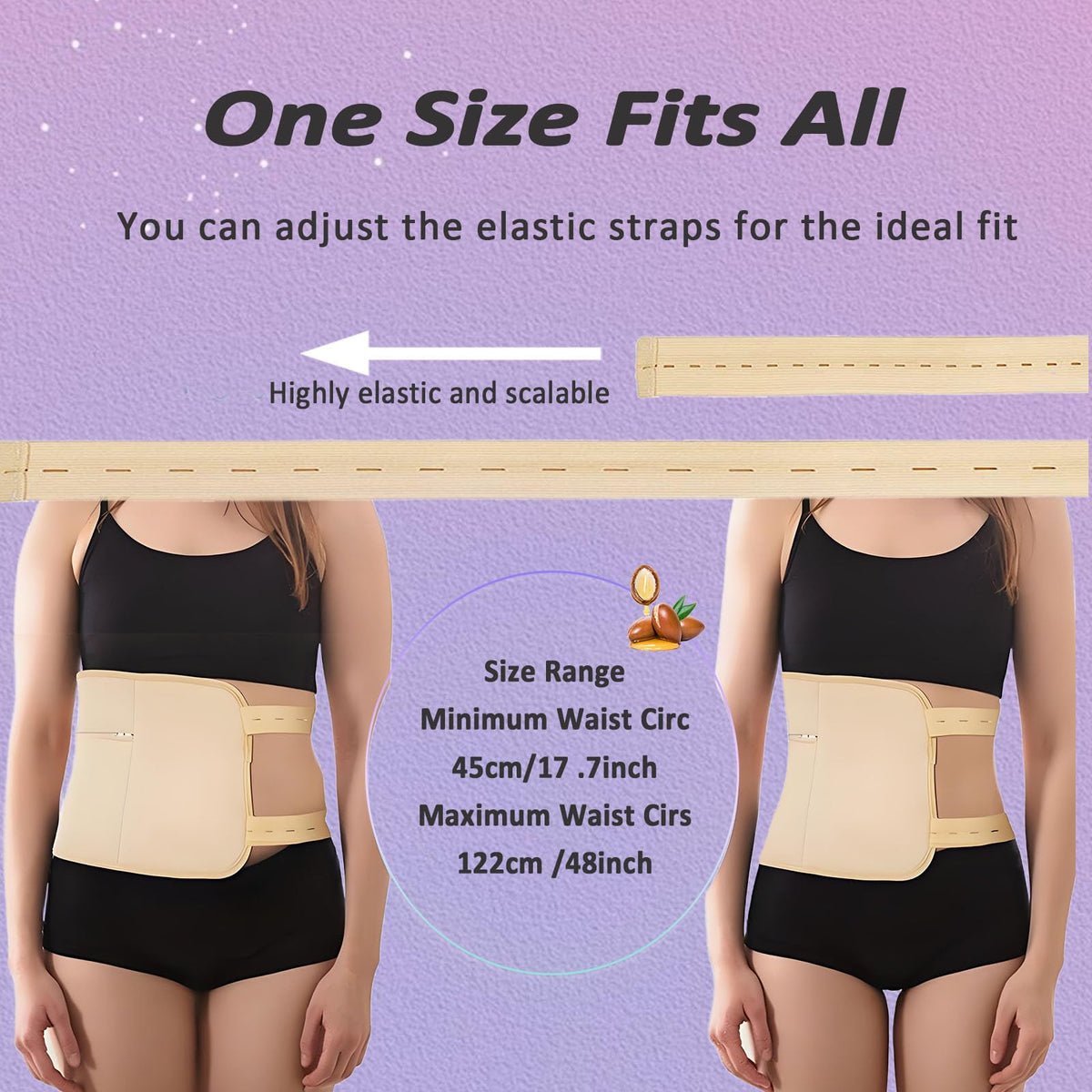 Healo adjustable elastic straps detail demonstrating customizable secure fit benefit