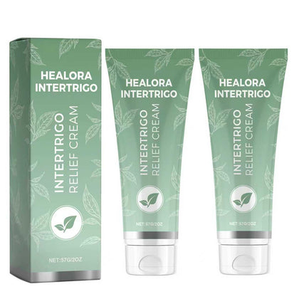 Healora Intertrigo front packaging showing product and benefits for skin folds