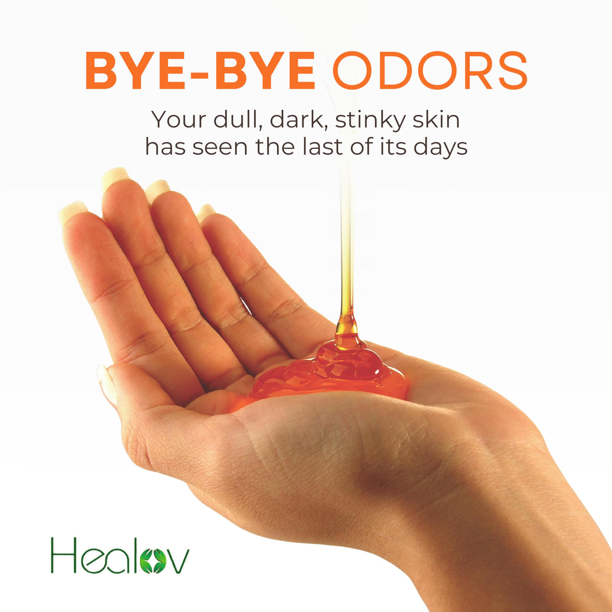 Healov persimmon soap label and ingredient list highlighting natural ingredients benefit