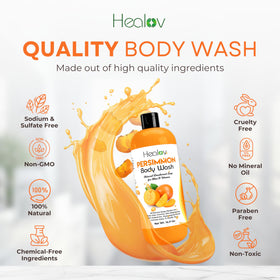 Healov persimmon soap applied to underarm demonstrating odor control benefit