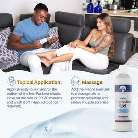 Health and Wisdom gel massaged into scalp demonstrating hydration benefit