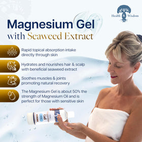 Health and Wisdom gel texture close-up illustrating smooth fast absorption