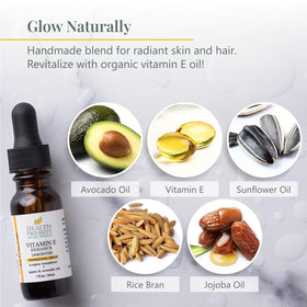 Health Priority Naturals bottle in hand to show 1 fl oz size and portability