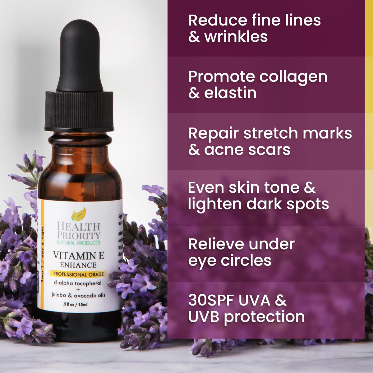 Health Priority Naturals oil texture on palm showing lightweight absorption benefit
