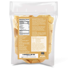 Healthworks Superfoods close-up of cacao butter block highlighting smooth texture and aroma