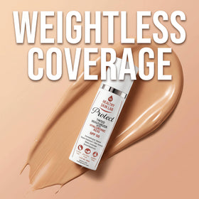 Healthy Skin Lab applied on hand to show sheer tint and hydration benefit