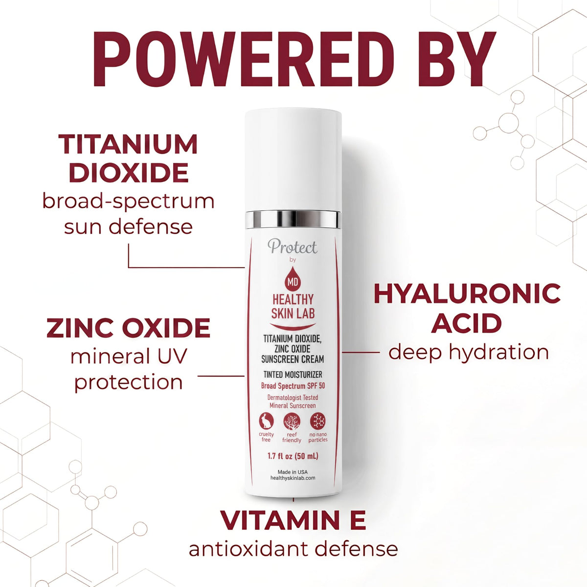 Healthy Skin Lab texture close-up highlighting lightweight, blendable formula