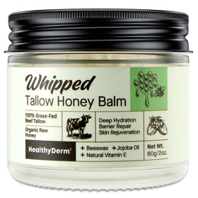 HealthyDerm front jar showing product label and clean design for trust