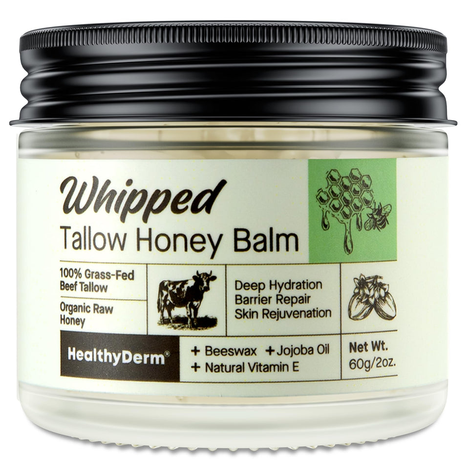 HealthyDerm front jar showing product label and clean design for trust