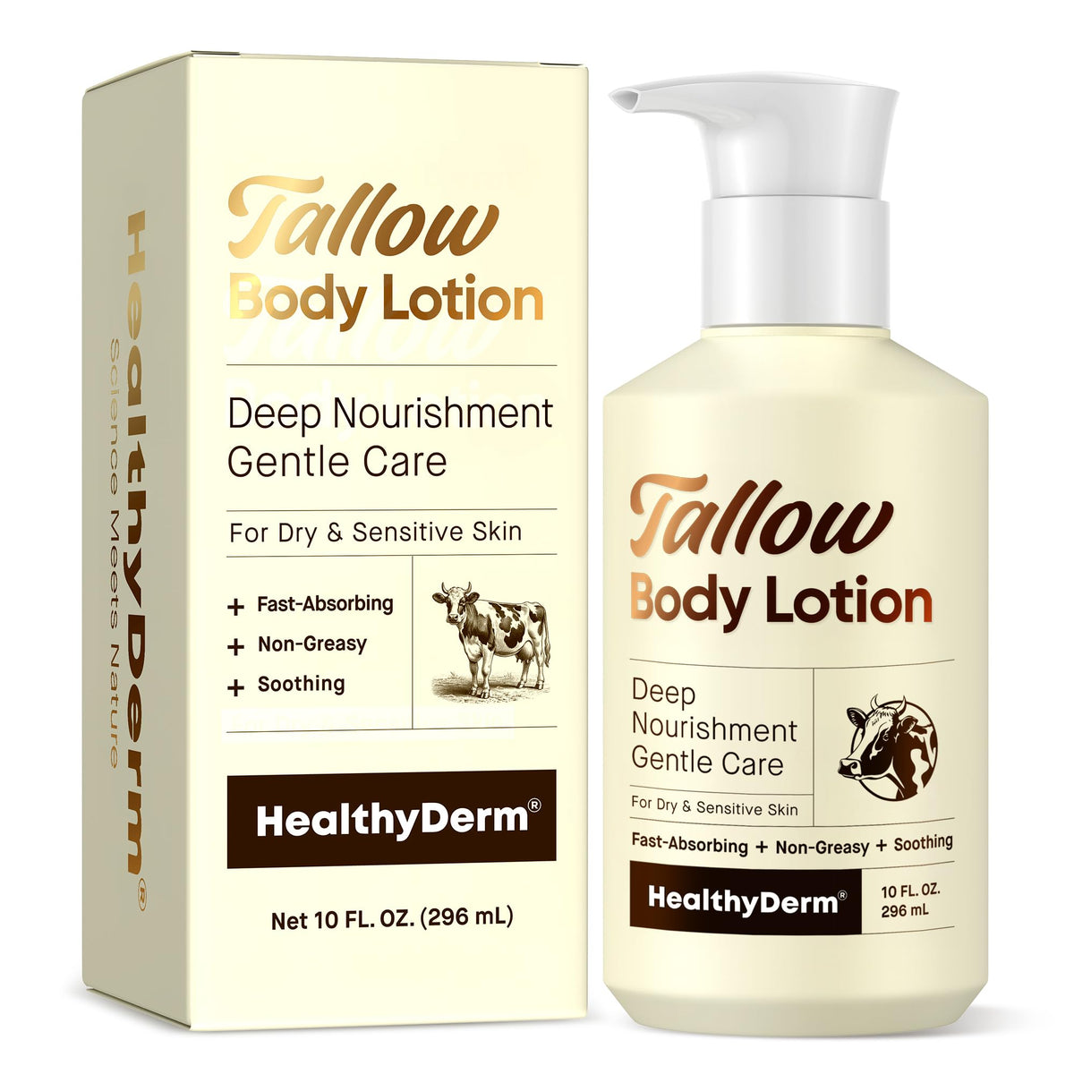 HealthyDerm front packaging showing bottle and product name for clear identification and trust