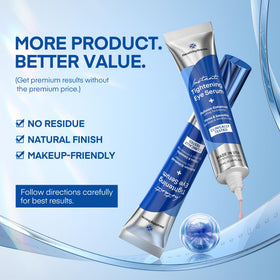 HealthyDerm 20ml tube next to ruler showing compact travel-friendly size