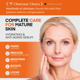 HealthyDerm dropper releasing serum texture for visible lightweight hydration