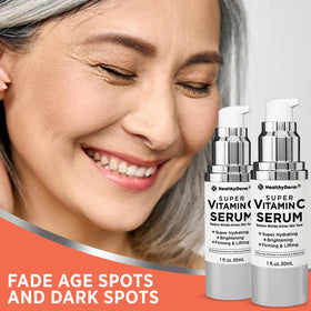 HealthyDerm serum on fingertip ready to apply for targeted hydration