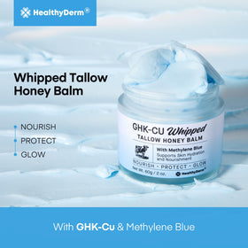 HealthyDerm 2oz jar beside common object showing compact size and travel convenience