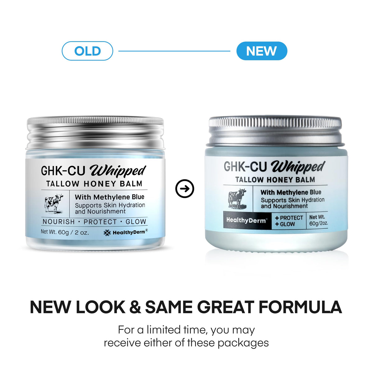 HealthyDerm texture close-up swirl highlighting rich balm consistency and absorbency