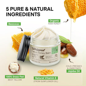 HealthyDerm whipped texture closeup highlighting airy balm that absorbs quickly
